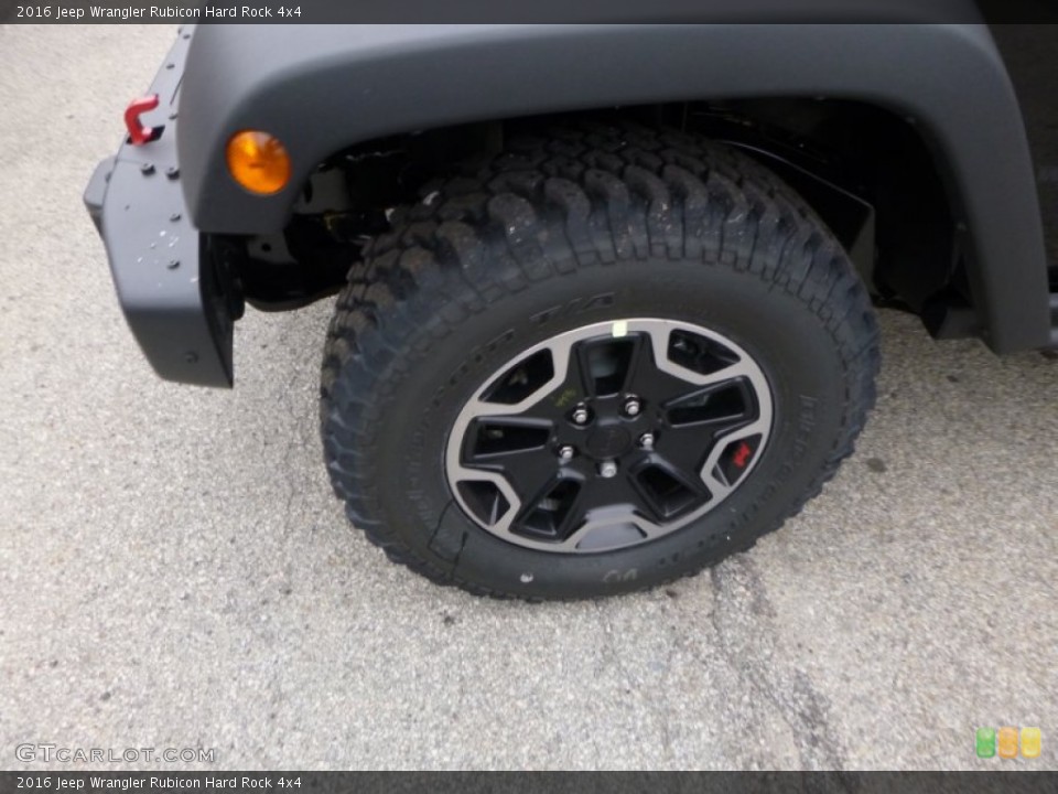 2016 Jeep Wrangler Rubicon Hard Rock 4x4 Wheel and Tire Photo #108364841