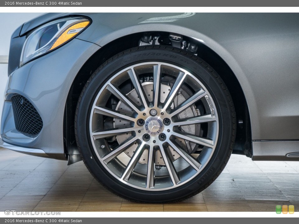 2016 Mercedes-Benz C 300 4Matic Sedan Wheel and Tire Photo #108590224