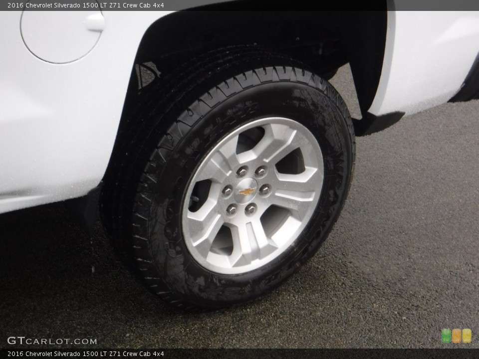 2016 Chevrolet Silverado 1500 LT Z71 Crew Cab 4x4 Wheel and Tire Photo #108598111