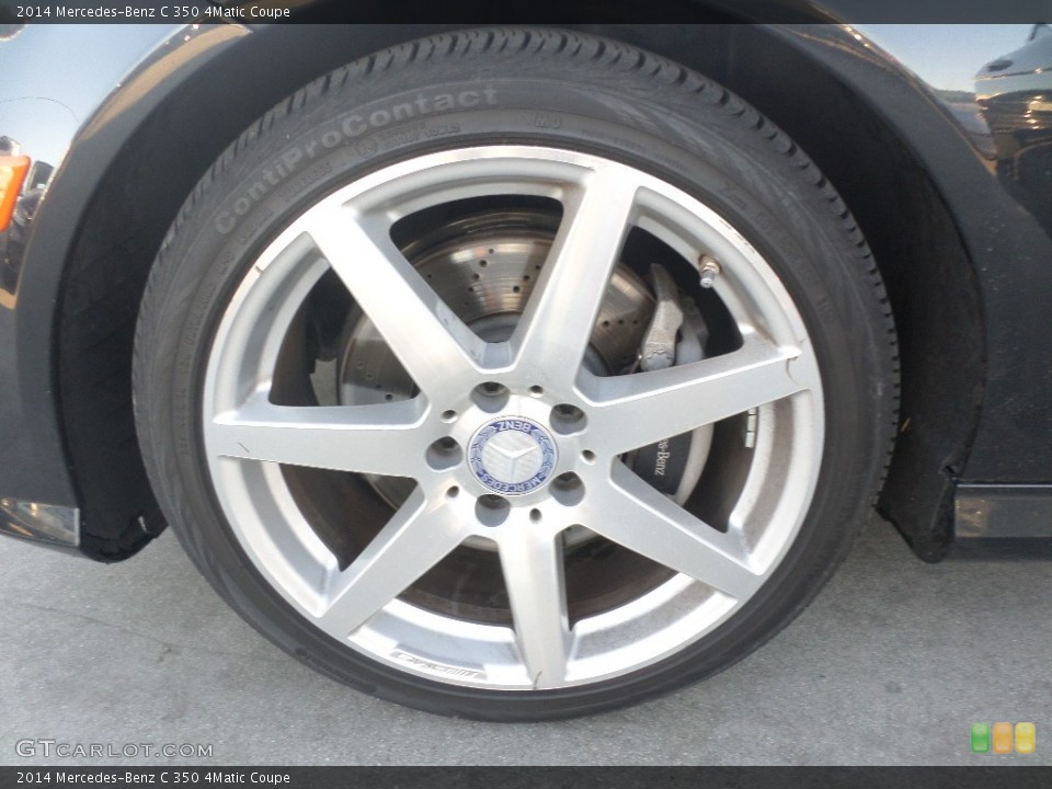 2014 Mercedes-Benz C 350 4Matic Coupe Wheel and Tire Photo #108619760