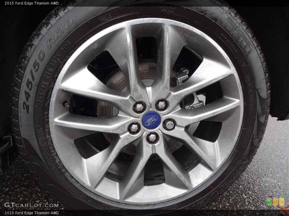 2015 Ford Edge Titanium AWD Wheel and Tire Photo #108629216
