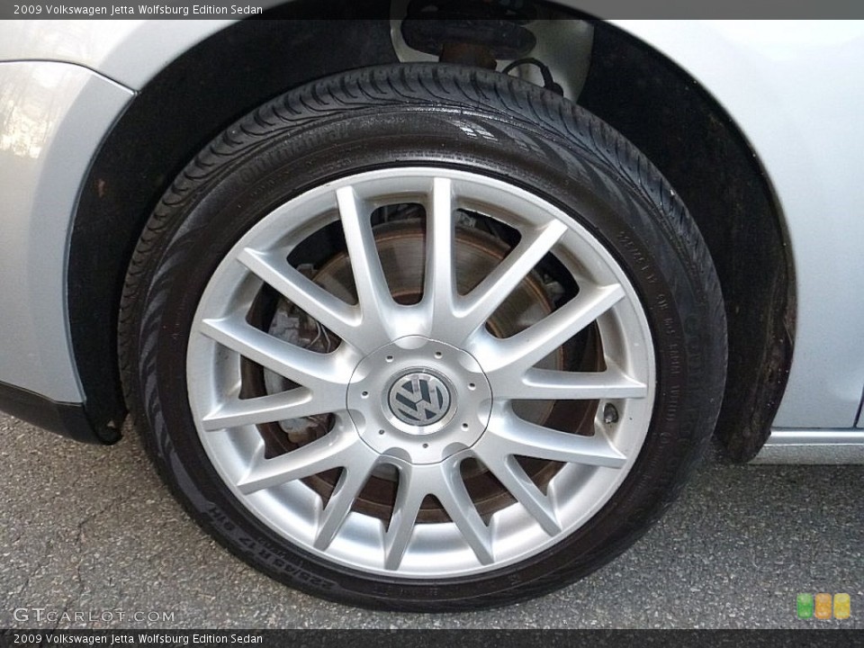 2009 Volkswagen Jetta Wolfsburg Edition Sedan Wheel and Tire Photo #108694776