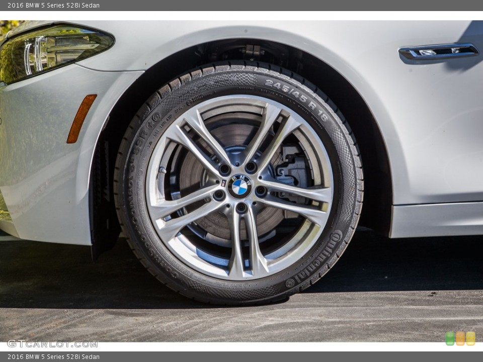 2016 BMW 5 Series 528i Sedan Wheel and Tire Photo #108772723