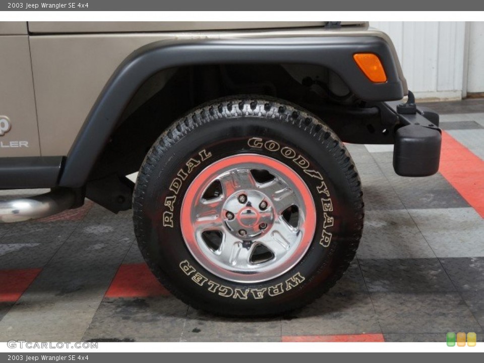 2003 Jeep Wrangler SE 4x4 Wheel and Tire Photo #108776533