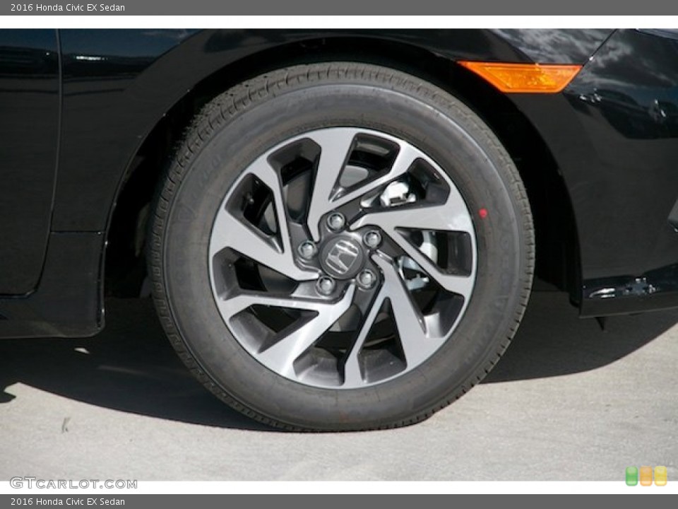 2016 Honda Civic EX Sedan Wheel and Tire Photo #108823022