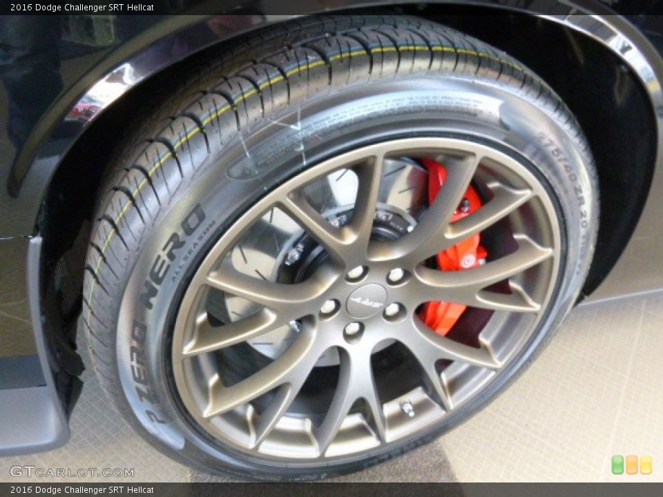 2016 Dodge Challenger SRT Hellcat Wheel and Tire Photo #108828812