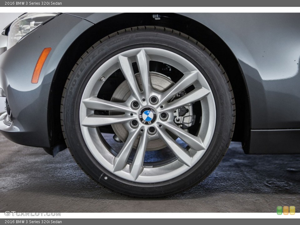 2016 BMW 3 Series 320i Sedan Wheel and Tire Photo #108882326