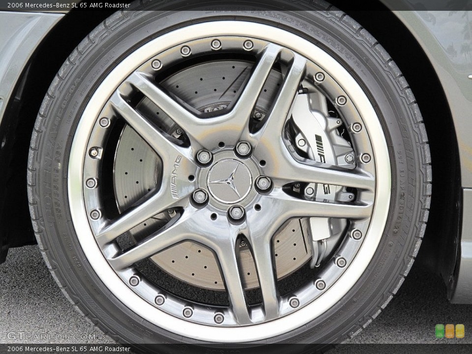 2006 Mercedes-Benz SL 65 AMG Roadster Wheel and Tire Photo #108946108