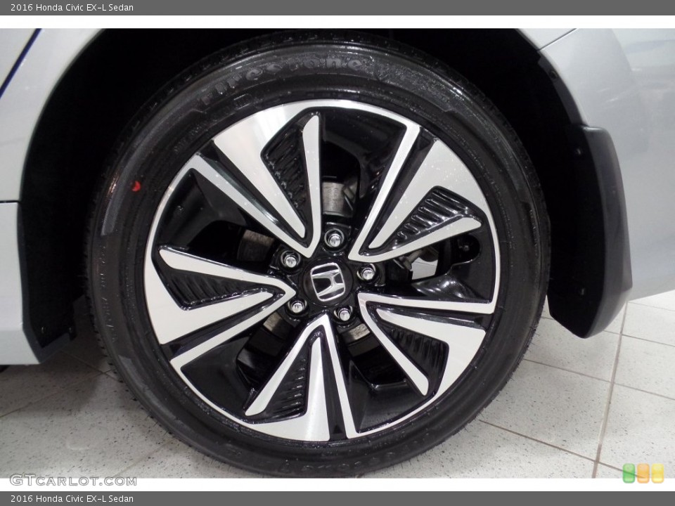 2016 Honda Civic EX-L Sedan Wheel and Tire Photo #108960109