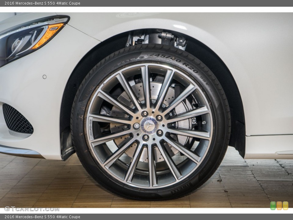 2016 Mercedes-Benz S 550 4Matic Coupe Wheel and Tire Photo #108975250