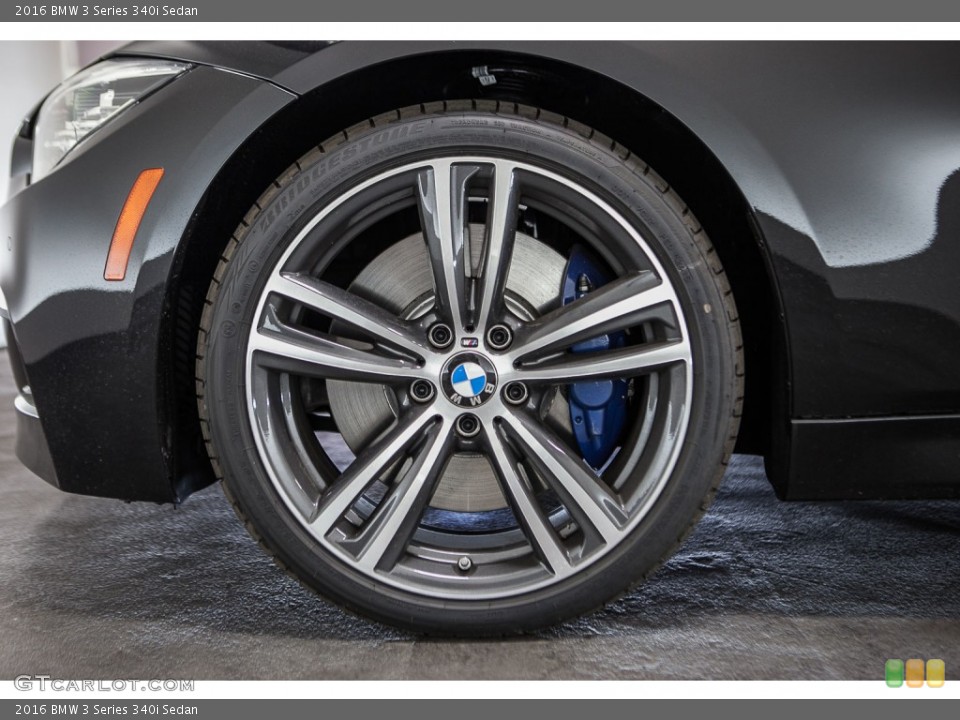 2016 BMW 3 Series 340i Sedan Wheel and Tire Photo #108992666