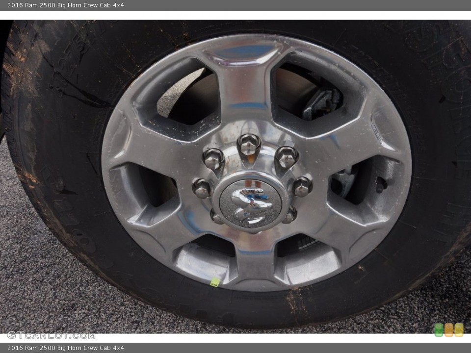 2016 Ram 2500 Big Horn Crew Cab 4x4 Wheel and Tire Photo #109092841