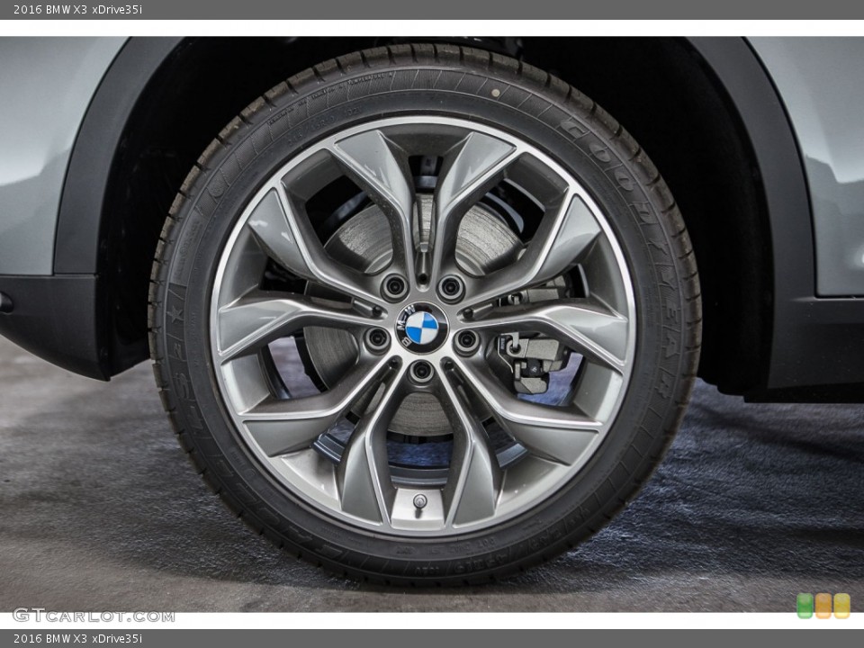 2016 BMW X3 xDrive35i Wheel and Tire Photo #109110913