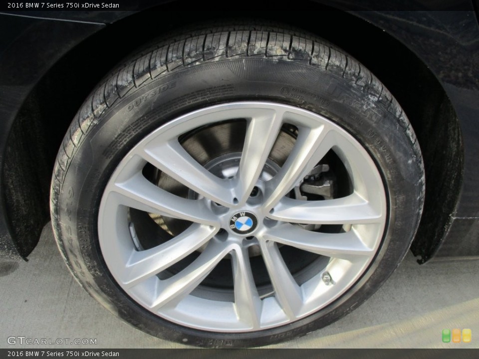 2016 BMW 7 Series 750i xDrive Sedan Wheel and Tire Photo #109280563