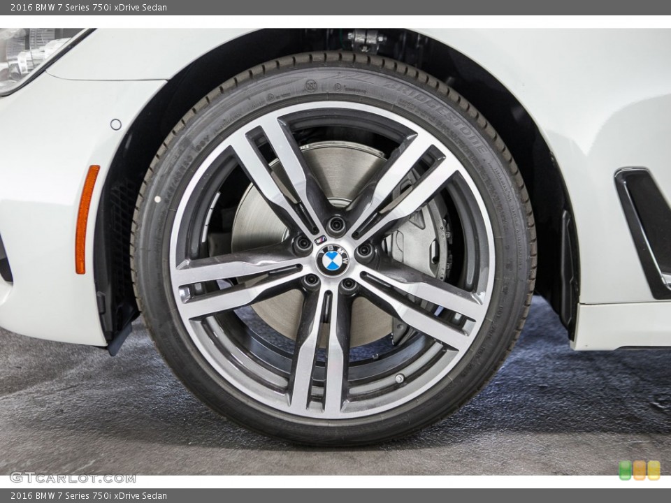 2016 BMW 7 Series 750i xDrive Sedan Wheel and Tire Photo #109300111