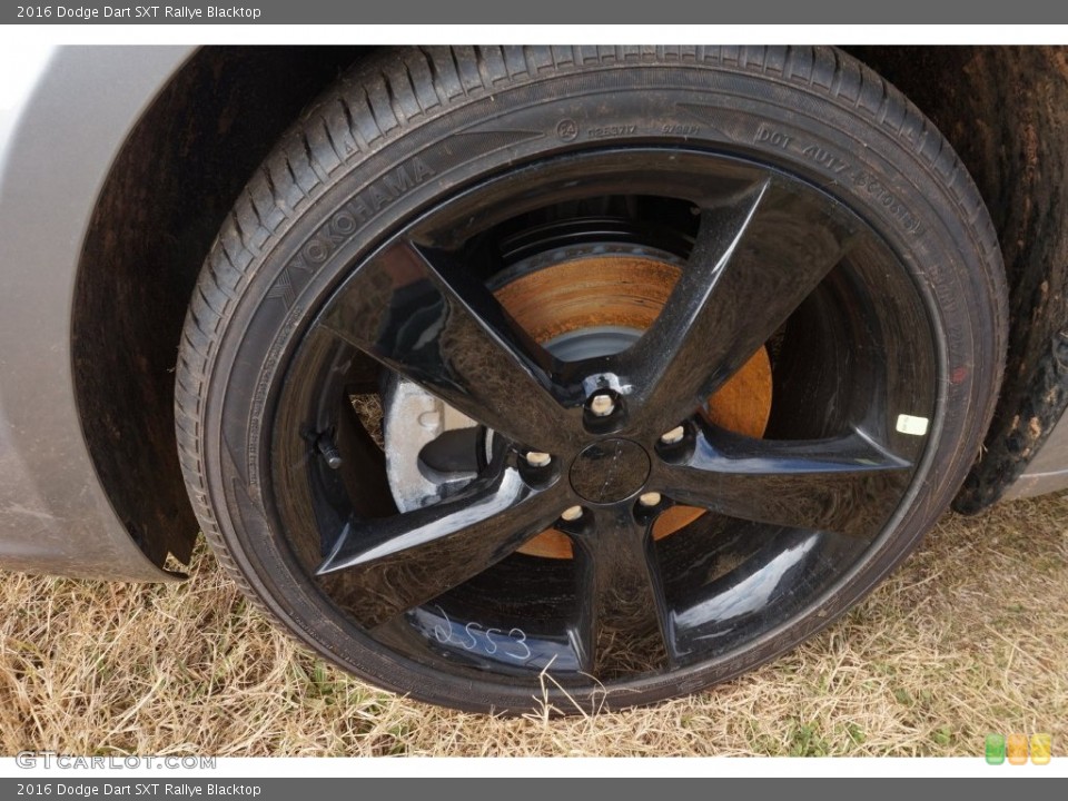 2016 Dodge Dart SXT Rallye Blacktop Wheel and Tire Photo #109313525