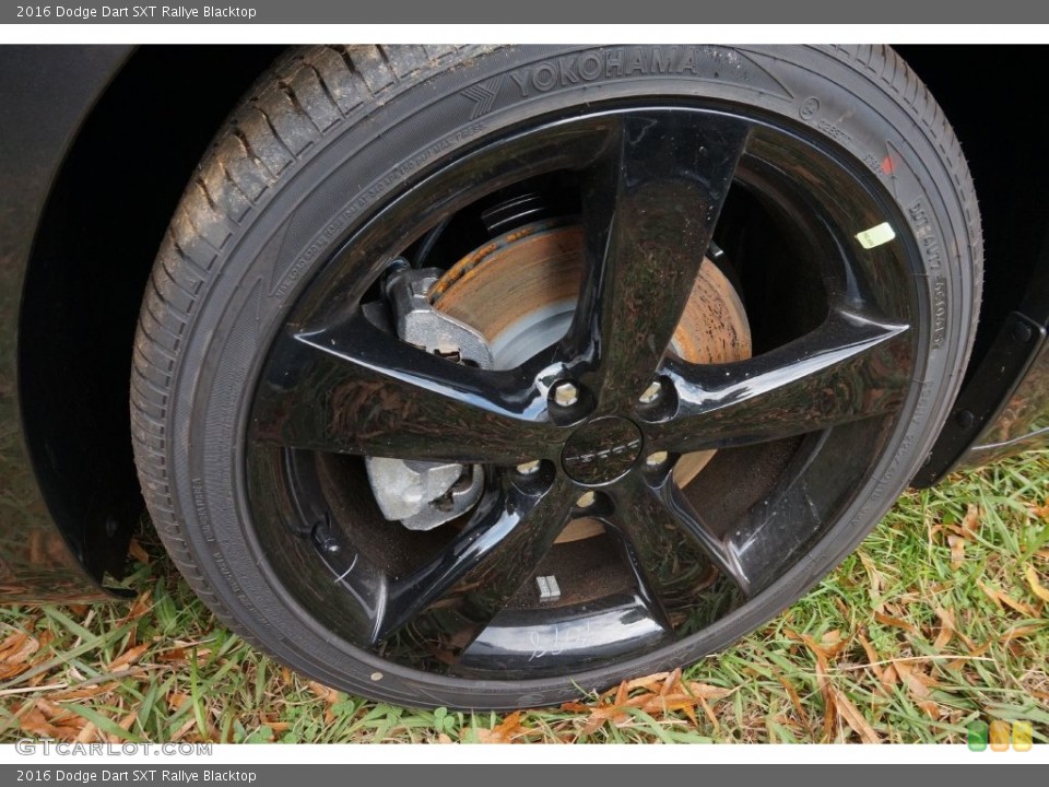 2016 Dodge Dart SXT Rallye Blacktop Wheel and Tire Photo #109313705