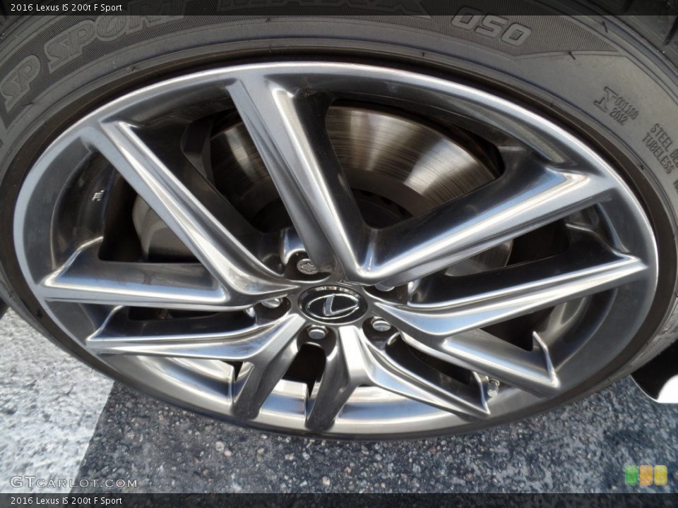 2016 Lexus IS 200t F Sport Wheel and Tire Photo #109353014