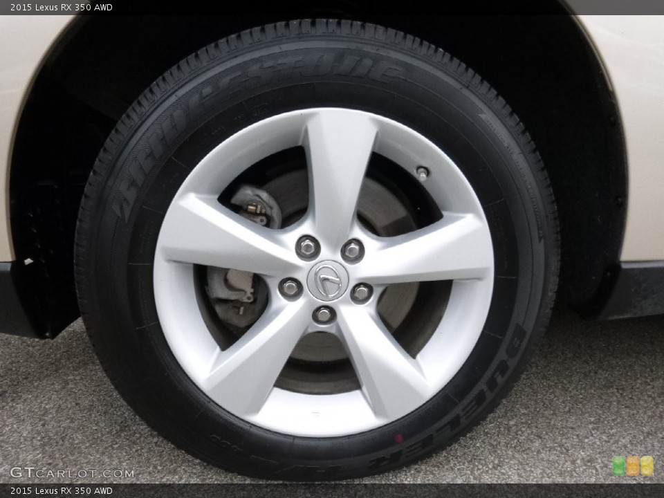 2015 Lexus RX 350 AWD Wheel and Tire Photo #109384167