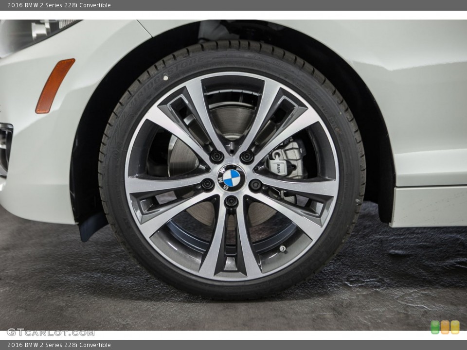 2016 BMW 2 Series 228i Convertible Wheel and Tire Photo #109425264