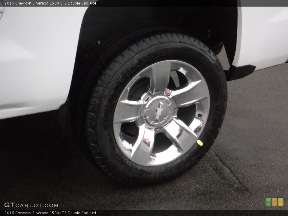 2016 Chevrolet Silverado 1500 LTZ Double Cab 4x4 Wheel and Tire Photo #109498250