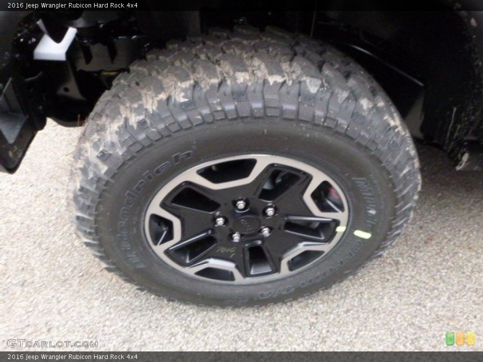 2016 Jeep Wrangler Rubicon Hard Rock 4x4 Wheel and Tire Photo #109564332