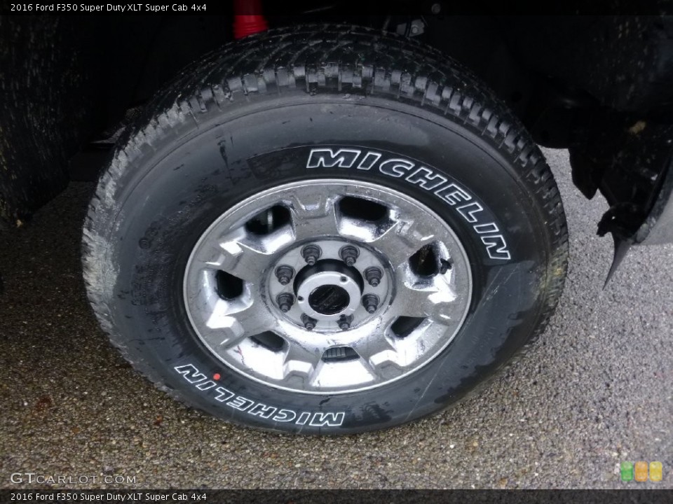 2016 Ford F350 Super Duty XLT Super Cab 4x4 Wheel and Tire Photo #109606130