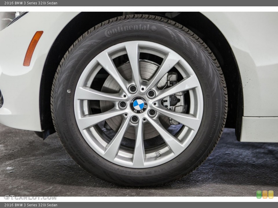 2016 BMW 3 Series 320i Sedan Wheel and Tire Photo #109652134