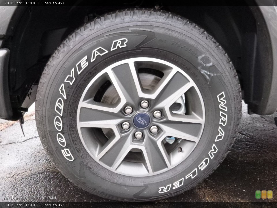 2016 Ford F150 XLT SuperCab 4x4 Wheel and Tire Photo #109694736