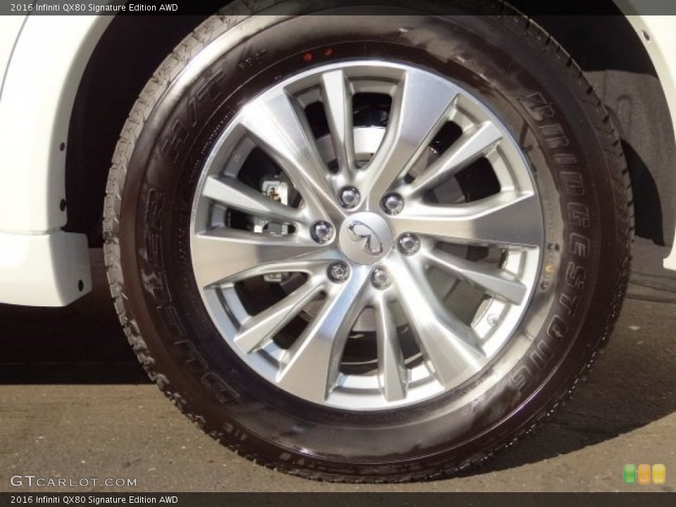 2016 Infiniti QX80 Signature Edition AWD Wheel and Tire Photo #109766650