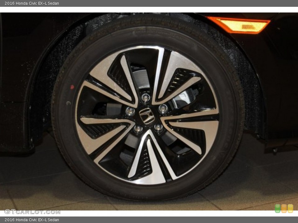 2016 Honda Civic EX-L Sedan Wheel and Tire Photo #109795717