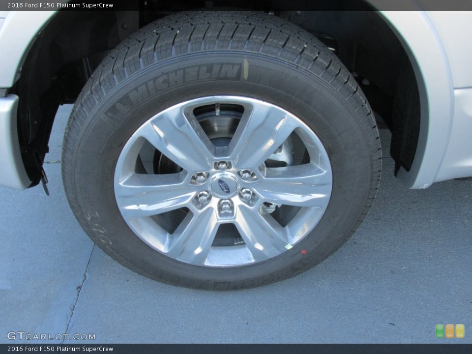 2016 Ford F150 Platinum SuperCrew Wheel and Tire Photo #109821117