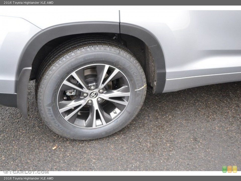 2016 Toyota Highlander XLE AWD Wheel and Tire Photo #109913403