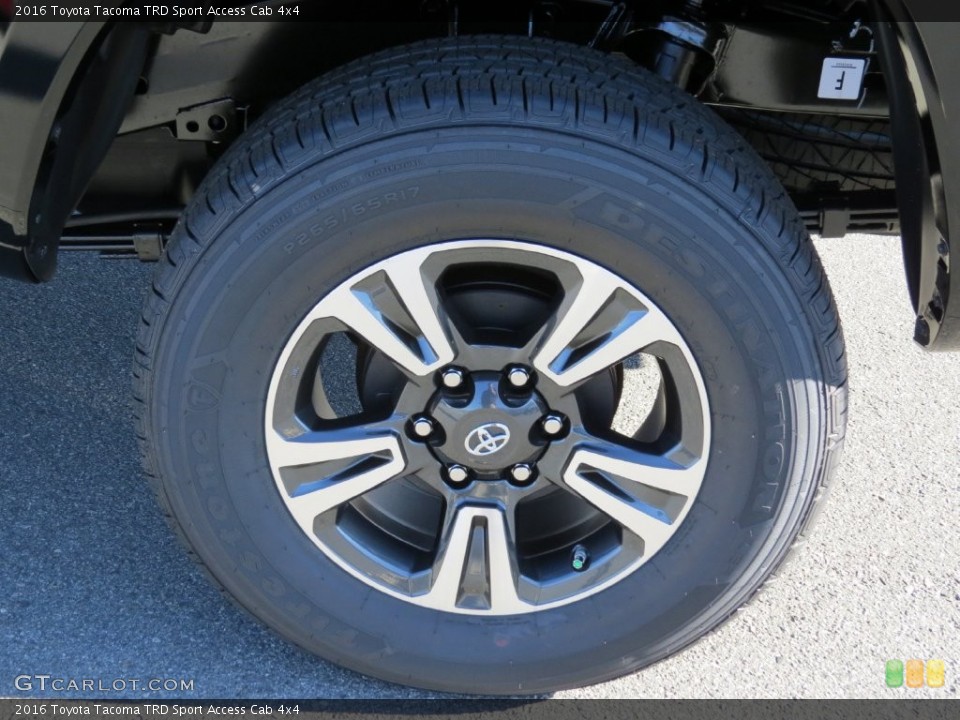2016 Toyota Tacoma TRD Sport Access Cab 4x4 Wheel and Tire Photo #109914429
