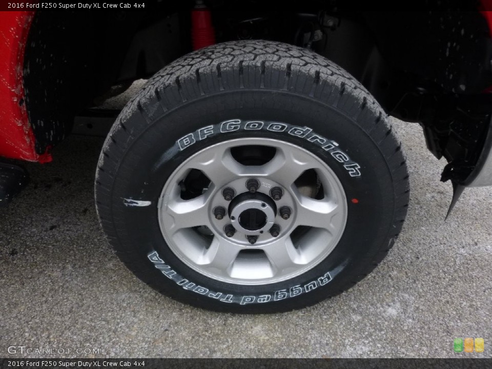 2016 Ford F250 Super Duty XL Crew Cab 4x4 Wheel and Tire Photo #109953461