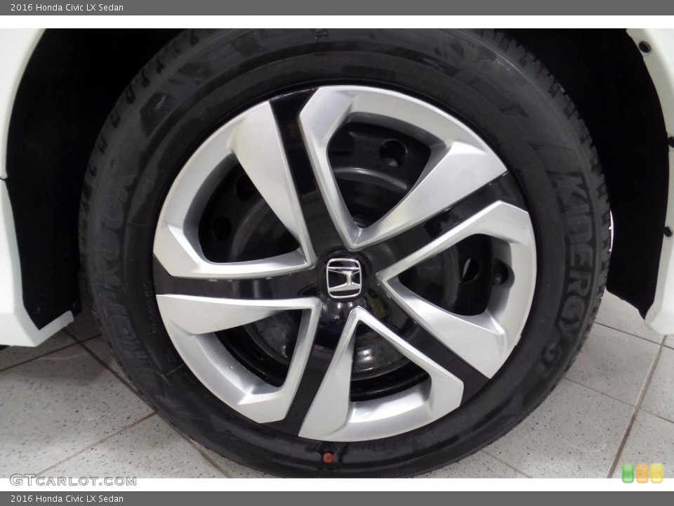 2016 Honda Civic LX Sedan Wheel and Tire Photo #109992483