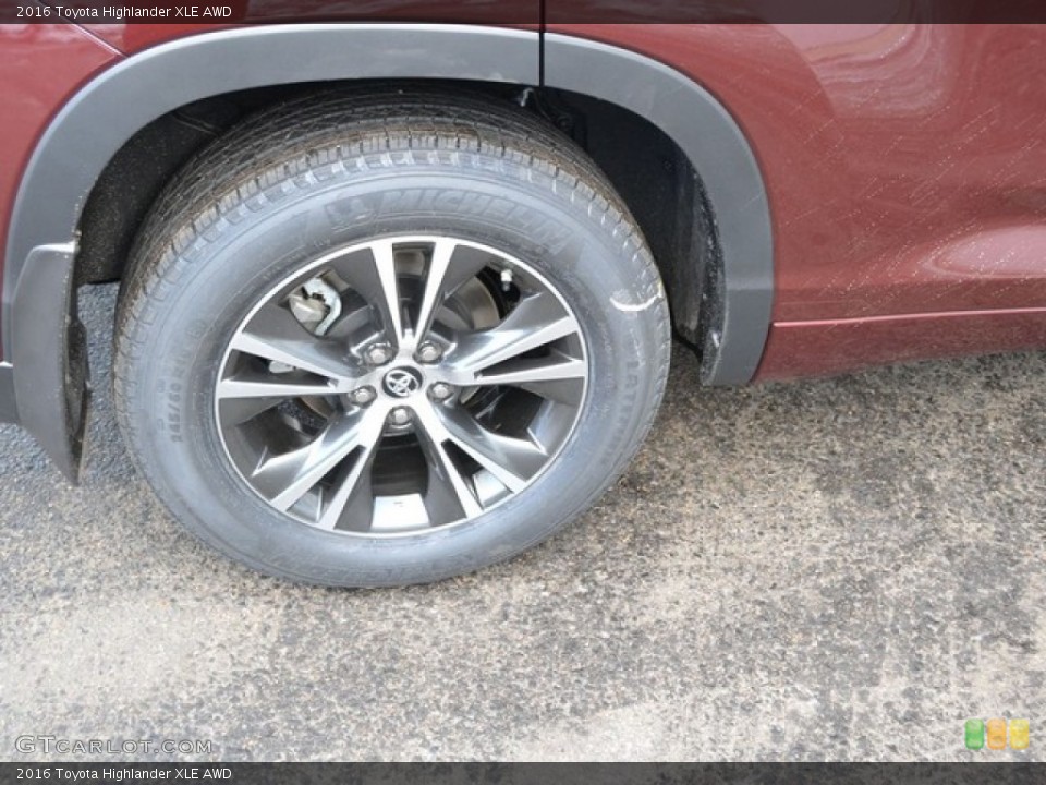 2016 Toyota Highlander XLE AWD Wheel and Tire Photo #110170864