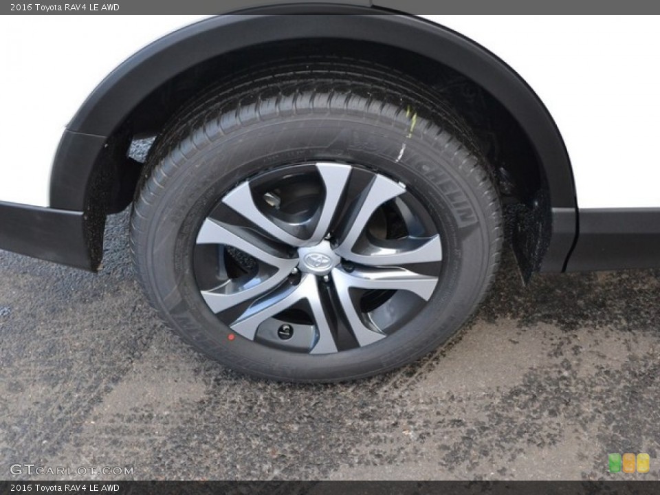 2016 Toyota RAV4 LE AWD Wheel and Tire Photo #110258388