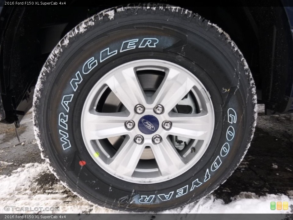 2016 Ford F150 XL SuperCab 4x4 Wheel and Tire Photo #110283438