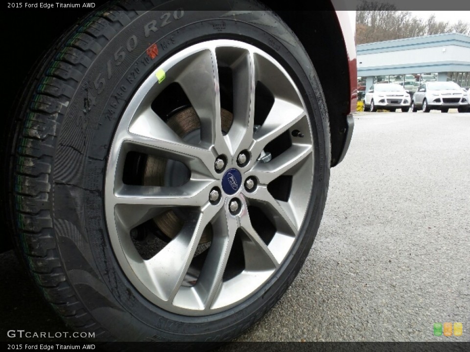 2015 Ford Edge Titanium AWD Wheel and Tire Photo #110489396
