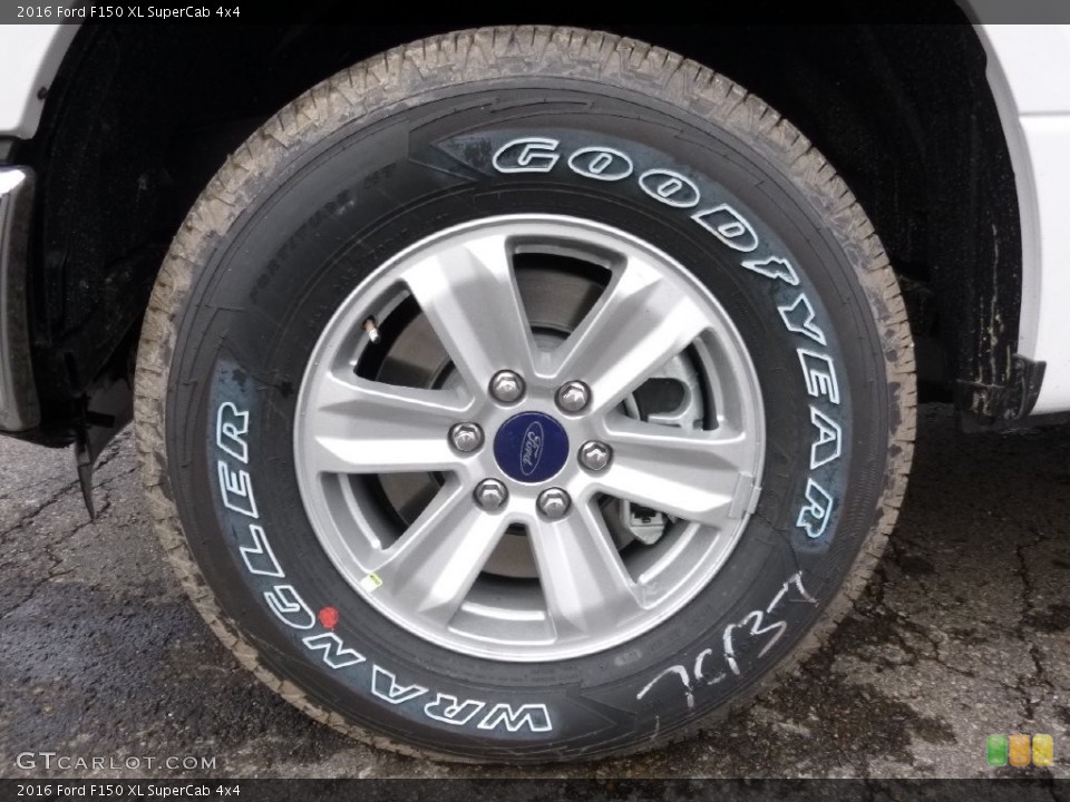 2016 Ford F150 XL SuperCab 4x4 Wheel and Tire Photo #110501282