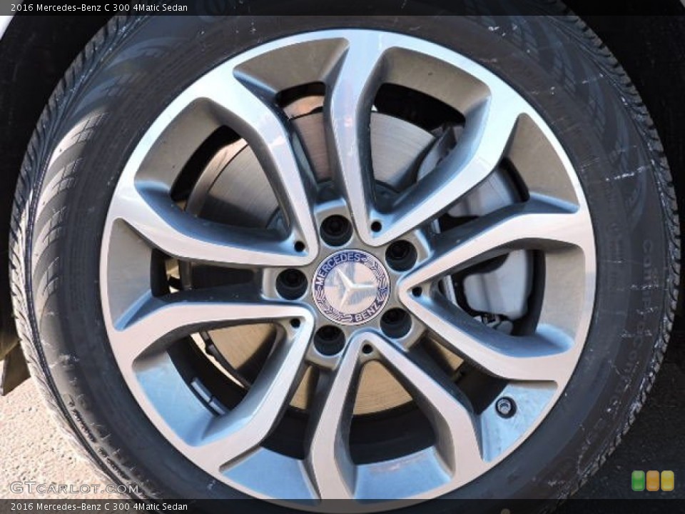 2016 Mercedes-Benz C 300 4Matic Sedan Wheel and Tire Photo #110511725