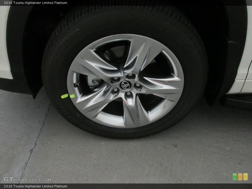2016 Toyota Highlander Limited Platinum Wheel and Tire Photo #110516948