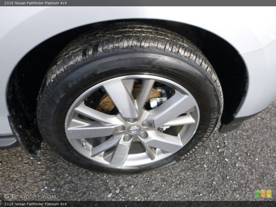 2016 Nissan Pathfinder Platinum 4x4 Wheel and Tire Photo #110554858