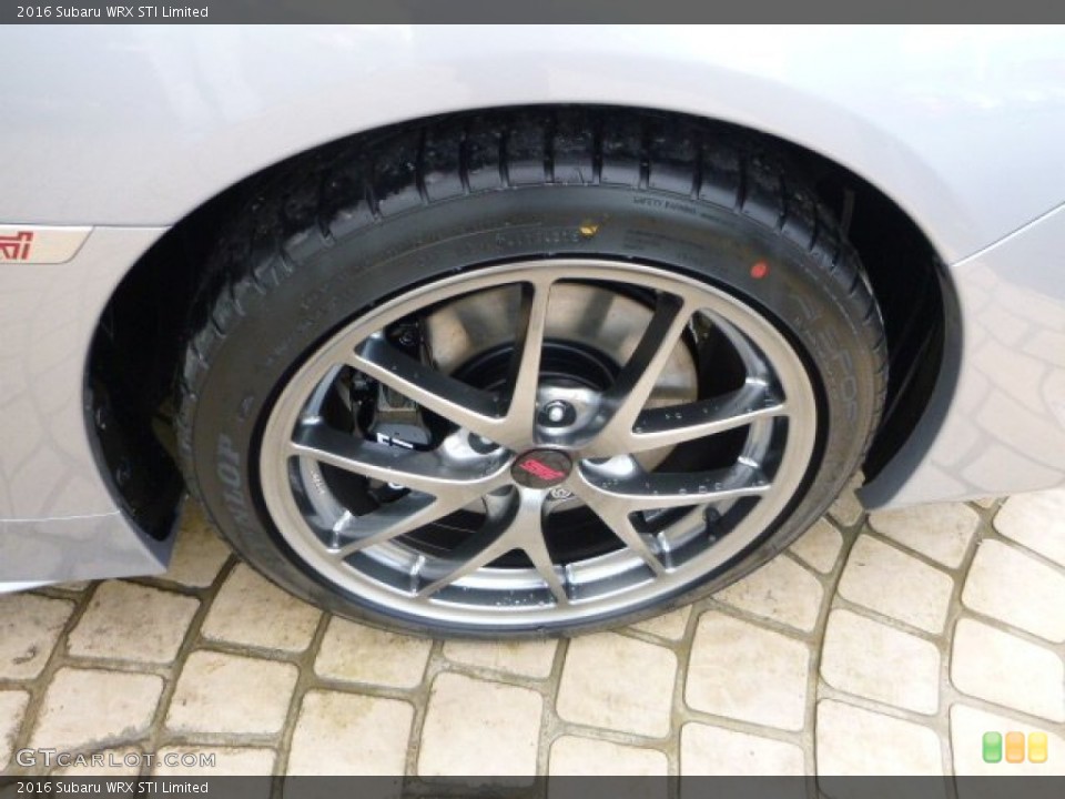 2016 Subaru WRX STI Limited Wheel and Tire Photo #110560000
