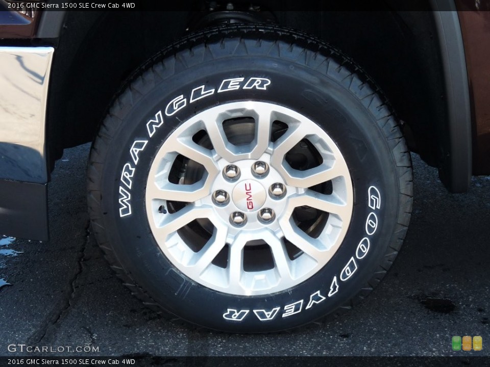 2016 GMC Sierra 1500 SLE Crew Cab 4WD Wheel and Tire Photo #110587333