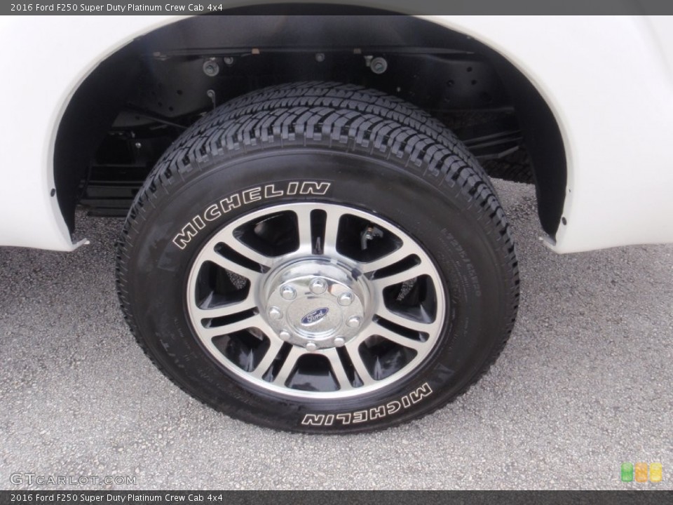 2016 Ford F250 Super Duty Platinum Crew Cab 4x4 Wheel and Tire Photo #110736766