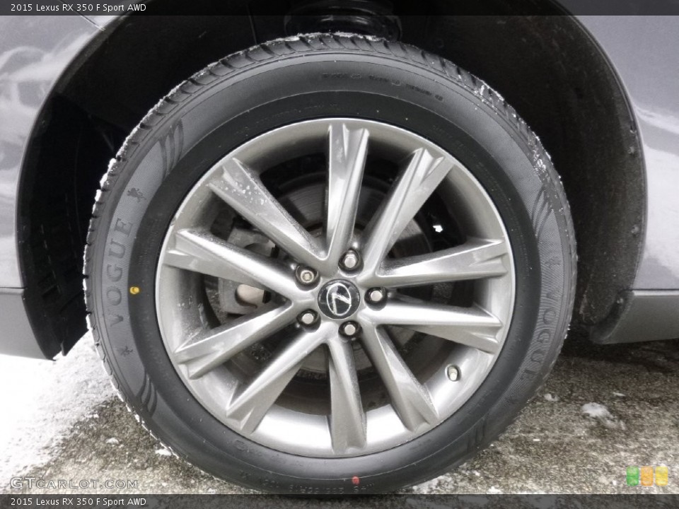 2015 Lexus RX 350 F Sport AWD Wheel and Tire Photo #110798042