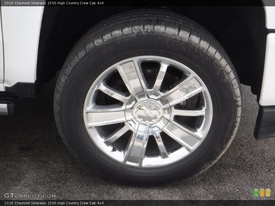 2016 Chevrolet Silverado 1500 High Country Crew Cab 4x4 Wheel and Tire Photo #111008854