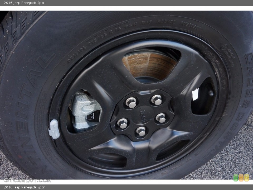 2016 Jeep Renegade Sport Wheel and Tire Photo #111010723
